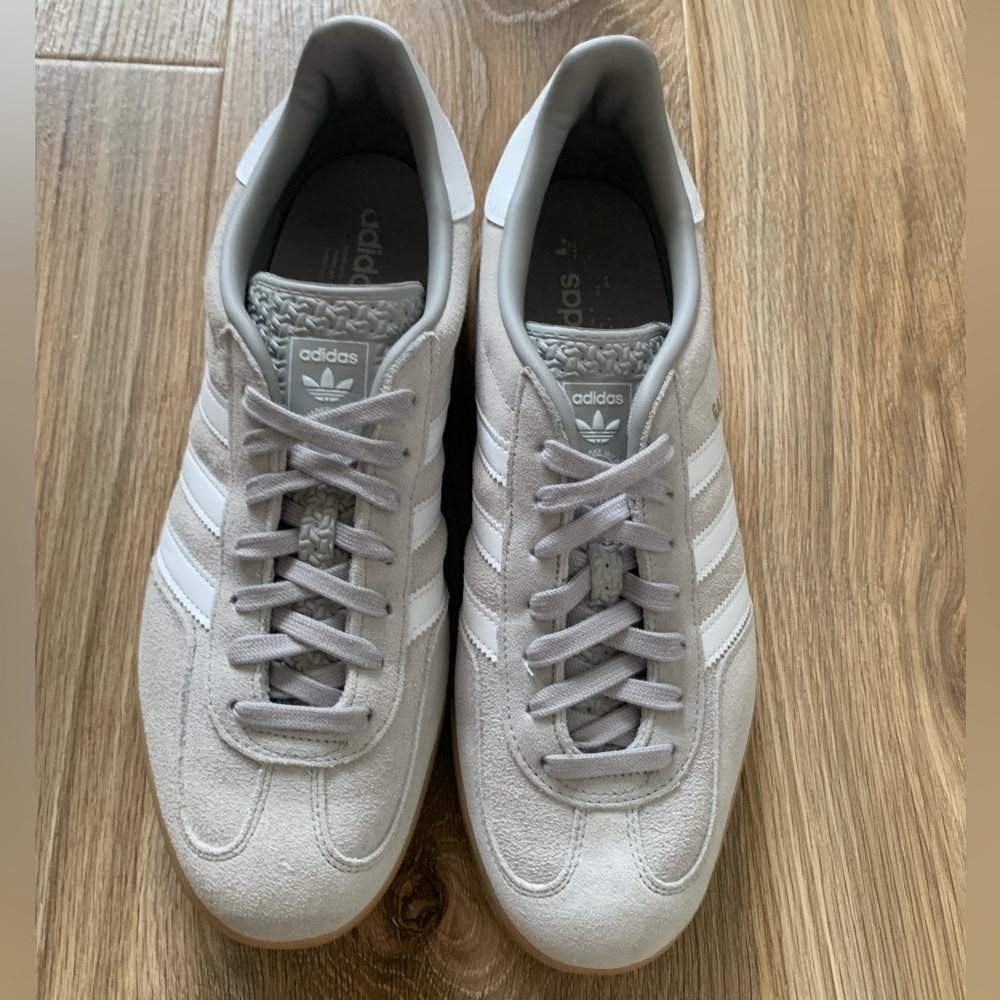 Adidas Gazelle Indoor Grey White Gum Suede Sneakers Mens 11 - Picture 3 of 9